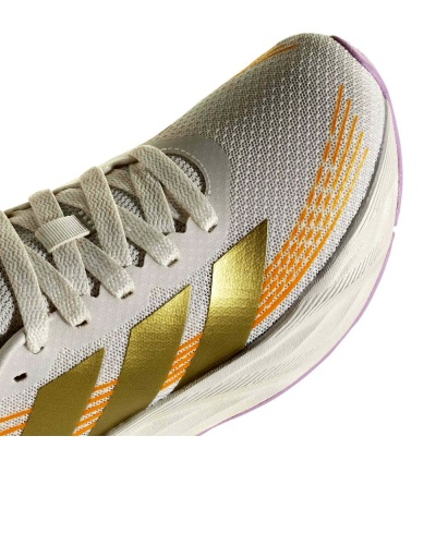 Scarpe da Ginnastica sneakers Adidas GALAXY 8 Junior Bianco Oro Arancione - Sport shoes sneakers Adidas GALAXY 8 Junior White Gold Orange - Chassures de sport Adidas GALAXY 8 Junior Blanc Or Orange - Adidas GALAXY 8 Junior Sportschuhe, Sneaker, Weiß, Gold, Orange