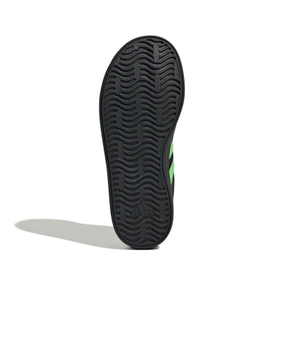 Scarpe sportiva Adidas VL Court 3.0 K Bambini Donna Nero Verde - Sport Shoes Sneakers Adidas VL Court 3.0 K Kids' Womens Black Green - Chaussures de sport Adidas VL Court 3.0 K pour enfants et femmes, noir et vert - Adidas VL Court 3.0 K Sportschuhe, Sneaker, Kinder, Damen, Schwarz, Grün