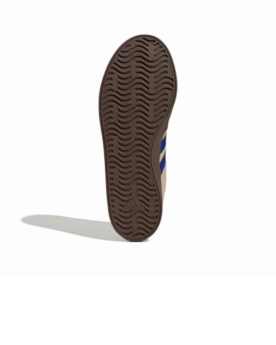 Scarpe Sportive Sneakers Adidas VL Court 3.0 uomo Beige Blue Suede - Sport shoes Sneakers Adidas VL Court 3.0 Mens Beige Blue Suede - chaussures Adidas VL Court 3.0 pour homme, beige et bleu, en daim. - Adidas VL Court 3.0 Herren-Sneaker, beige-blaues Wildleder