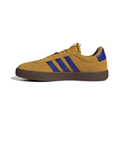 Scarpe Sportive Sneakers Adidas VL Court 3.0 uomo Giallo Blue Suede - Sports Shoes Sneakers Adidas VL Court 3.0 Mens Yellow Blue Suede - chaussures de sport Adidas VL Court 3.0 pour homme, jaunes et bleues, en daim. - Adidas VL Court 3.0 Herren-Sneaker, gelb-blau, Wildleder