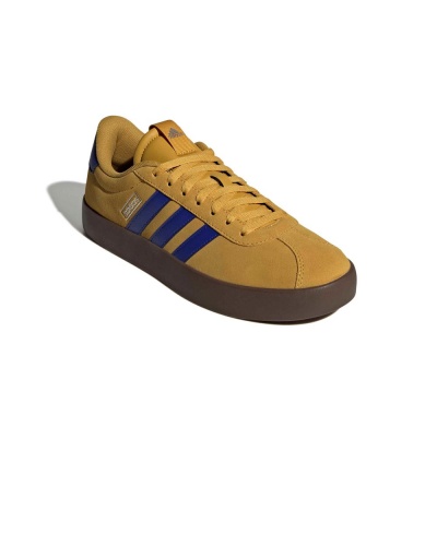 Scarpe Sportive Sneakers Adidas VL Court 3.0 uomo Giallo Blue Suede - Sports Shoes Sneakers Adidas VL Court 3.0 Mens Yellow Blue Suede - chaussures de sport Adidas VL Court 3.0 pour homme, jaunes et bleues, en daim. - Adidas VL Court 3.0 Herren-Sneaker, gelb-blau, Wildleder