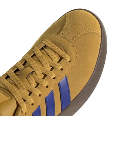 Scarpe Sportive Sneakers Adidas VL Court 3.0 uomo Giallo Blue Suede - Sports Shoes Sneakers Adidas VL Court 3.0 Mens Yellow Blue Suede - chaussures de sport Adidas VL Court 3.0 pour homme, jaunes et bleues, en daim. - Adidas VL Court 3.0 Herren-Sneaker, gelb-blau, Wildleder