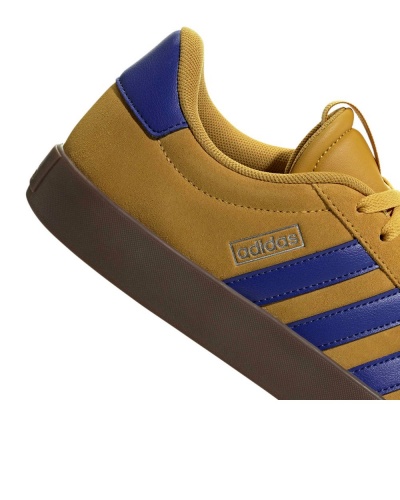 Scarpe Sportive Sneakers Adidas VL Court 3.0 uomo Giallo Blue Suede - Sports Shoes Sneakers Adidas VL Court 3.0 Mens Yellow Blue Suede - chaussures de sport Adidas VL Court 3.0 pour homme, jaunes et bleues, en daim. - Adidas VL Court 3.0 Herren-Sneaker, gelb-blau, Wildleder