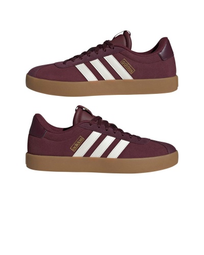 Scarpe Sportive Sneakers Adidas VL Court 3.0 uomo Amaranto Bianco Marrone - Adidas VL Court 3.0 Men's Sports Shoes Sneakers Burgundy White Brown - chaussures de sport Adidas VL Court 3.0 pour homme, bordeaux, blanc et marron - Adidas VL Court 3.0 Herren-Sportschuhe Sneaker Burgunderrot Weiß Braun