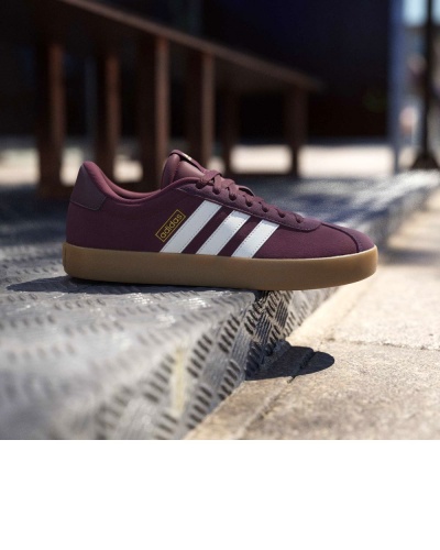 Scarpe Sportive Sneakers Adidas VL Court 3.0 uomo Amaranto Bianco Marrone - Adidas VL Court 3.0 Men's Sports Shoes Sneakers Burgundy White Brown - chaussures de sport Adidas VL Court 3.0 pour homme, bordeaux, blanc et marron - Adidas VL Court 3.0 Herren-Sportschuhe Sneaker Burgunderrot Weiß Braun