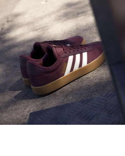 Scarpe Sportive Sneakers Adidas VL Court 3.0 uomo Amaranto Bianco Marrone - Adidas VL Court 3.0 Men's Sports Shoes Sneakers Burgundy White Brown - chaussures de sport Adidas VL Court 3.0 pour homme, bordeaux, blanc et marron - Adidas VL Court 3.0 Herren-Sportschuhe Sneaker Burgunderrot Weiß Braun