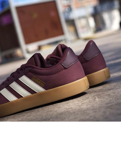 Scarpe Sportive Sneakers Adidas VL Court 3.0 uomo Amaranto Bianco Marrone - Adidas VL Court 3.0 Men's Sports Shoes Sneakers Burgundy White Brown - chaussures de sport Adidas VL Court 3.0 pour homme, bordeaux, blanc et marron - Adidas VL Court 3.0 Herren-Sportschuhe Sneaker Burgunderrot Weiß Braun