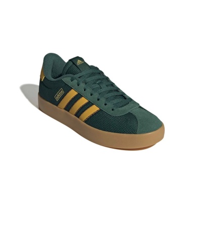 Scarpe Sportive Sneakers Adidas VL Court 3.0 Suede mesh uomo Verde Giallo - Sports Shoes Sneakers Adidas VL Court 3.0 Suede Mesh Mens Green Yellow - chaussures de sport Adidas VL Court 3.0 en daim et mesh pour homme, vertes et jaunes. - Adidas VL Court 3.0 Wildleder-Mesh-Sneaker für Herren, Grün/Gelb