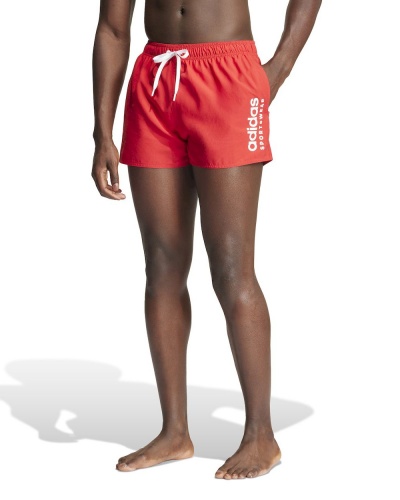 Costume da bagno nuoto mare Piscina pantaloncini Adidas Ess L Clx Vsl uomo Rosso - Swimsuit swimming pool shorts Adidas Ess L Clx Vsl man Red - Maillot de bain short de piscine Adidas Ess L Clx Vsl homme Rouge - Badeanzug-Schwimmbadshorts Adidas Ess L Clx Vsl Mann Rot