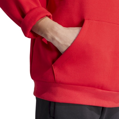 Felpa cappuccio Adidas Future Icons Badge of Sport Uomo Rosso - Adidas Future Icons Badge of Sport Men\'s Hoodie Red - Adidas Future Icons Badge of Sport Sweat à capuche pour homme Rouge - Adidas Future Icons Badge of Sport Kapuzenpullover für Herren, Rot