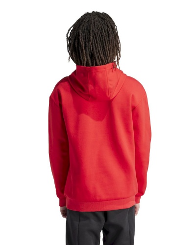 Felpa cappuccio Adidas Future Icons Badge of Sport Uomo Rosso - Adidas Future Icons Badge of Sport Men\'s Hoodie Red - Adidas Future Icons Badge of Sport Sweat à capuche pour homme Rouge - Adidas Future Icons Badge of Sport Kapuzenpullover für Herren, Rot