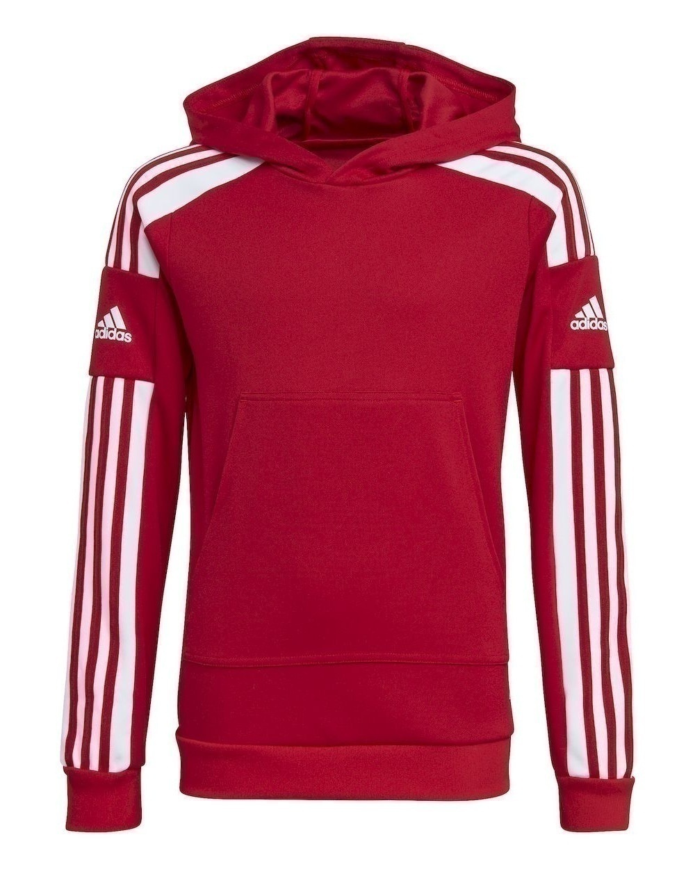 adidas Team 21 Hoodie Boys Unisex Hoodie Hoodie Sweatshirt Red Polyester - Picture 8 of 9