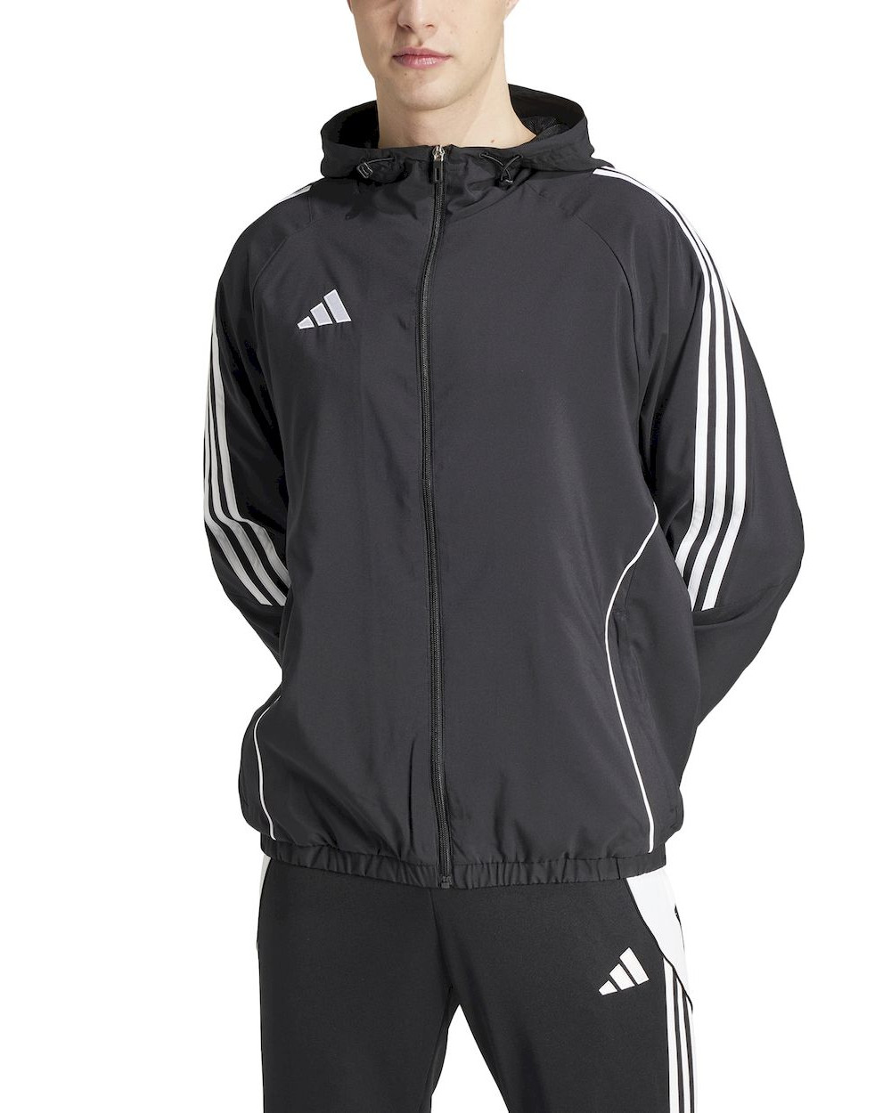 Giacca anti Vento UOMO Adidas Nero WB Tiro 24 - Foto 9 di 11