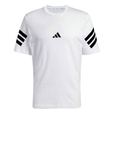 maglia maglietta T-Shirt tempo libero adidas Future Icons 3-Stripes Cotone Uomo Bianco - adidas Future Icons 3-Stripes Cotton Men's Leisure T-Shirt White - T-shirt décontracté adidas Future Icons 3-Stripes en coton pour homme, blanc - adidas Future Icons 3-Streifen Baumwolle Herren Freizeit T-Shirt Weiß