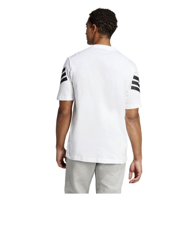maglia maglietta T-Shirt tempo libero adidas Future Icons 3-Stripes Cotone Uomo Bianco - adidas Future Icons 3-Stripes Cotton Men's Leisure T-Shirt White - T-shirt décontracté adidas Future Icons 3-Stripes en coton pour homme, blanc - adidas Future Icons 3-Streifen Baumwolle Herren Freizeit T-Shirt Weiß