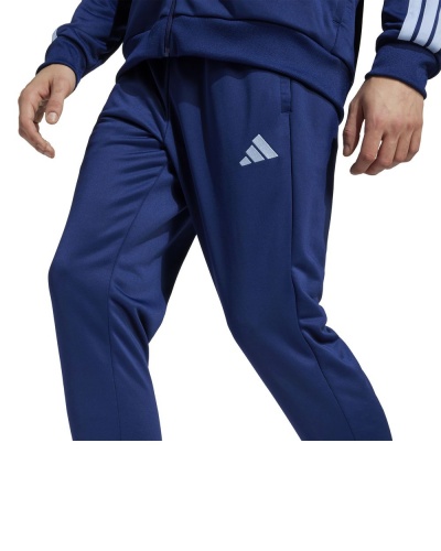 Tuta Sportiva ADIDAS Basic 3-Stripes Uomo Poliestere Blue Bianco - Sport leisure Tracksuit ADIDAS Basic 3-Stripes Mens Polyester Blue White - Survêtement sport et loisirs ADIDAS Basic 3-Stripes Homme Polyester Bleu Blanc - Sport Freizeit Trainingsanzug ADIDAS Basic 3-Streifen Herren Polyester Blau Weiß