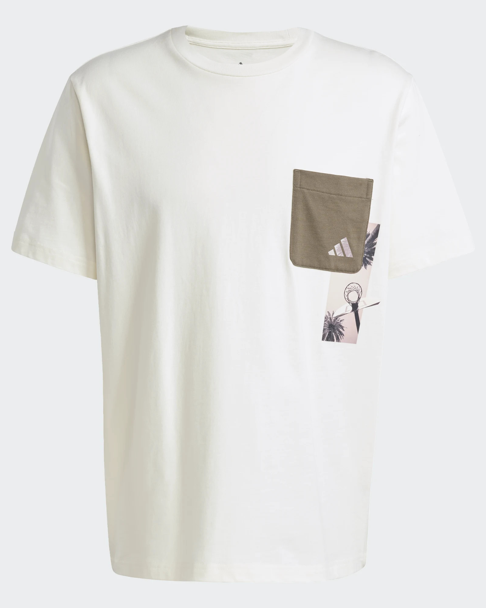 Loisirs T-shirt HOMME Adidas Off White Elevated Pocket vendre Graphic Coton Lifestyle
