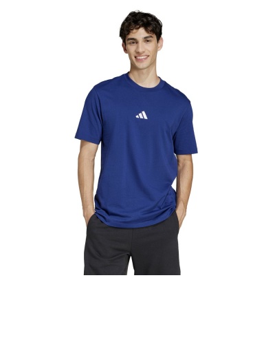maglia maglietta T-Shirt tempo libero adidas ESSENTIALS SMALL LOGO Cotone Uomo Blue Navy - T-Shirt Leisure adidas ESSENTIALS SMALL LOGO Cotton Mens Navy Blue - T-shirt Loisirs adidas ESSENTIALS PETIT LOGO Coton Homme Bleu Marine - T-Shirt Freizeit adidas ESSENTIALS SMALL LOGO Baumwolle Herren Marineblau