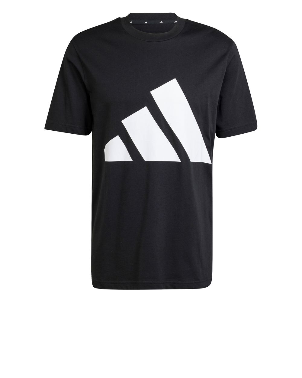 Mens Adidas Black Essentials Big Logo Cotton Casual T-Shirt