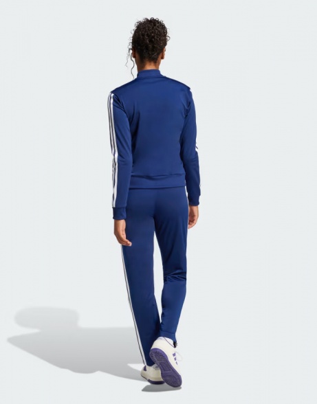 Tuta intera Completa Adidas DONNA 3-Stripes Poliestere Blue - Full Tracksuit Adidas WOMEN'S 3-Stripes Polyester Blue - Survêtement complet Adidas FEMME 3-Stripes Polyester Bleu - Kompletter Trainingsanzug Adidas DAMEN 3-Streifen Polyester Blau