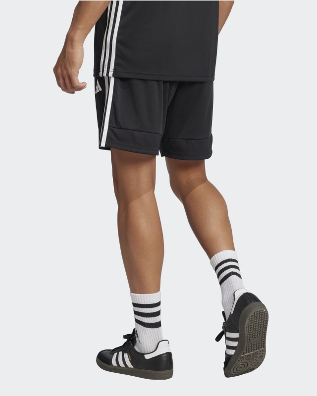 pantaloncini Bermuda Adidas TIRO 25 Poliestere Essentials Tasche con zip Poliestere uomo Nero Bianco - Adidas TIRO 25 Polyester Essentials Bermuda Shorts Zip Pockets Polyester Men Black White - Adidas TIRO 25 Polyester Essentials Bermuda Shorts Poches zippées Polyester Homme Noir Blanc - Adidas TIRO 25 Polyester Essentials Bermuda Shorts Reißverschlusstaschen Polyester Herren Schwarz Weiß