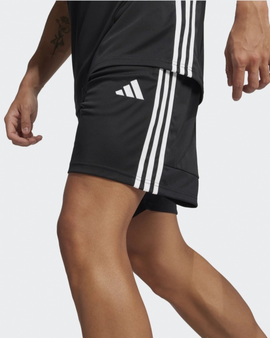 pantaloncini Bermuda Adidas TIRO 25 Poliestere Essentials Tasche con zip Poliestere uomo Nero Bianco - Adidas TIRO 25 Polyester Essentials Bermuda Shorts Zip Pockets Polyester Men Black White - Adidas TIRO 25 Polyester Essentials Bermuda Shorts Poches zippées Polyester Homme Noir Blanc - Adidas TIRO 25 Polyester Essentials Bermuda Shorts Reißverschlusstaschen Polyester Herren Schwarz Weiß