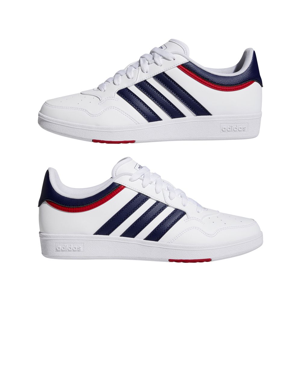 Chaussures sportif tendance Sneakers Unisexe Adidas HOOPS 4.0 Low Blanc bleu Rouge