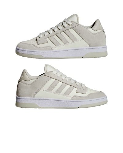 Scarpe sportive Sneakers Adidas RAPID COURT LOW Uomo Lifestyle Bianco Beige - Adidas RAPID COURT LOW Men\'s Lifestyle Sports Shoes Sneakers White Beige - Baskets Adidas RAPID COURT LOW pour homme, style de vie, blanches et Beige. - Adidas RAPID COURT LOW Herren Lifestyle-Sportschuhe Sneaker Weiß Beige
