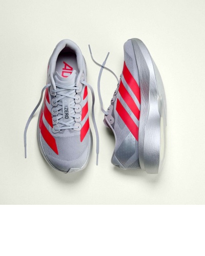 scarpe sportive running ADIDAS adizero EVO SL Grigio Rosso - running shoes ADIDAS adizero EVO SL Grey Red - chaussures de course ADIDAS adizero EVO SL Gris Rouge - Laufschuhe ADIDAS adizero EVO SL Grau Rot