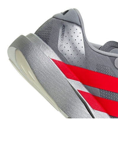 scarpe sportive running ADIDAS adizero EVO SL Grigio Rosso - running shoes ADIDAS adizero EVO SL Grey Red - chaussures de course ADIDAS adizero EVO SL Gris Rouge - Laufschuhe ADIDAS adizero EVO SL Grau Rot
