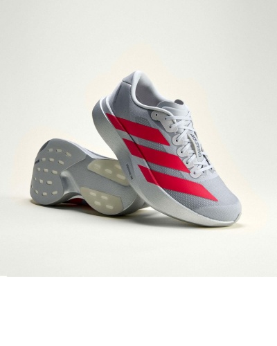 scarpe sportive running ADIDAS adizero EVO SL Grigio Rosso - running shoes ADIDAS adizero EVO SL Grey Red - chaussures de course ADIDAS adizero EVO SL Gris Rouge - Laufschuhe ADIDAS adizero EVO SL Grau Rot