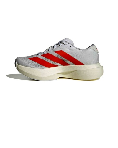 Scarpe  Running Sportive Sneakers Adidas Adizero EVO SL Junior Donna Bianco Arancione - Adidas Adizero EVO SL Junior Women's Running Shoes Sneakers White Orange - Chaussures de running Adidas Adizero EVO SL Junior pour femme, blanches et oranges - Adidas Adizero EVO SL Junior Damen Laufschuhe Sneaker Weiß Orange