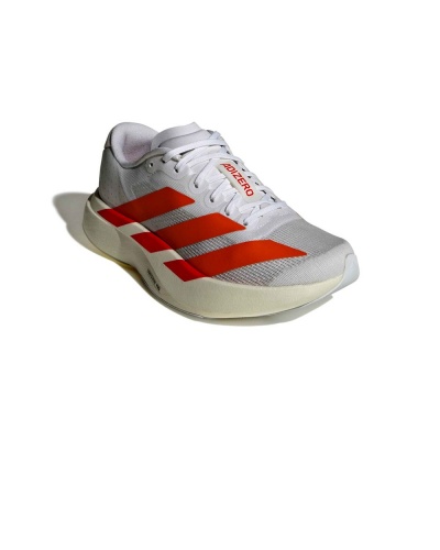 Scarpe  Running Sportive Sneakers Adidas Adizero EVO SL Junior Donna Bianco Arancione - Adidas Adizero EVO SL Junior Women's Running Shoes Sneakers White Orange - Chaussures de running Adidas Adizero EVO SL Junior pour femme, blanches et oranges - Adidas Adizero EVO SL Junior Damen Laufschuhe Sneaker Weiß Orange