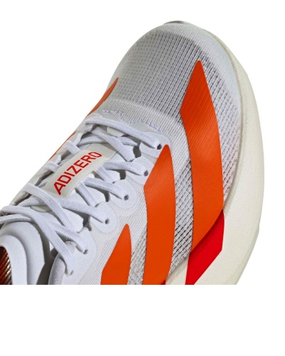 Scarpe  Running Sportive Sneakers Adidas Adizero EVO SL Junior Donna Bianco Arancione - Adidas Adizero EVO SL Junior Women's Running Shoes Sneakers White Orange - Chaussures de running Adidas Adizero EVO SL Junior pour femme, blanches et oranges - Adidas Adizero EVO SL Junior Damen Laufschuhe Sneaker Weiß Orange