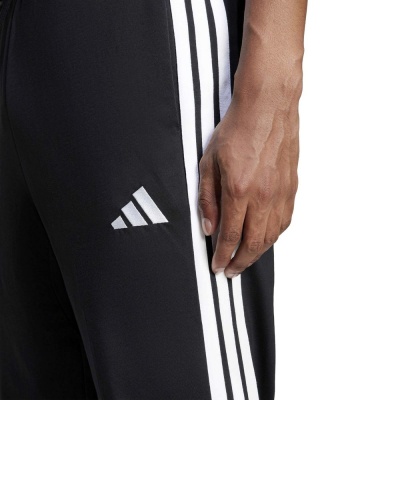Pantaloni tuta Adidas Essentials 3-Stripes Single Jersey Cotone Leggero Fino Uomo Nero Bianco - Adidas Essentials 3-Stripes Single Jersey Lightweight Cotton Tracksuit Bottoms Men's Black White - Pantalon de survêtement Adidas Essentials 3-Stripes en jersey simple et coton léger pour homme, noir et blanc - Adidas Essentials 3-Streifen Single Jersey Leichte Baumwoll-Trainingshose Herren Schwarz Weiß
