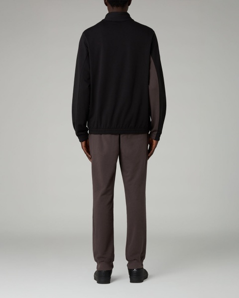 Tuta intera completa Australian DUNE MADE IN ITALY Cotone Garzato uomo Marrone Caffè - Australian DUNE MADE IN ITALY Men\'s Full Tracksuit Cotton Brushed Brown Coffee - Survêtement complet pour homme DUNE fabriqué en Italie en coton brossé marron café - Australischer DUNE MADE IN ITALY Herren-Trainingsanzug aus gebürsteter Baumwolle, Braun/Kaffee