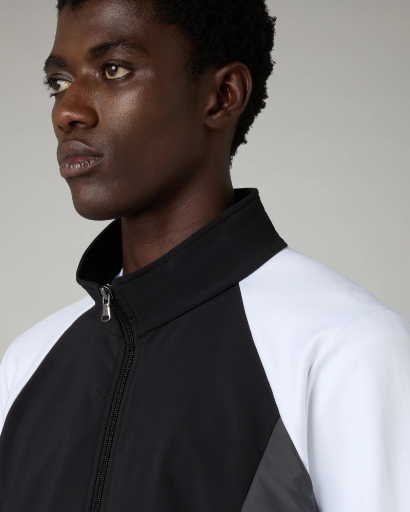 Tuta intera completa Australian Color Block in Match Poliestere Woven Microfibra uomo Nero - Full Tracksuit Australian Color Block in Match Polyester Woven Microfiber Mens Black - Survêtement complet à blocs de couleurs australiens en microfibre tissée polyester assortie pour homme, noir - Kompletter Trainingsanzug Australian Color Block aus passender gewebter Polyester-Mikrofaser für Herren, Schwarz