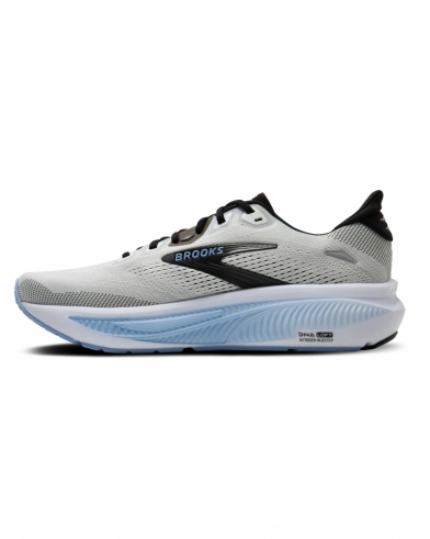 Scarpe running Corsa Brooks Ghost 18 Neutre White Black Open Air - Running shoes Brooks Ghost 18 Neutral White Black Open Air - Chaussures de course Brooks Ghost 18 Neutral Blanc Noir Open Air - Brooks Ghost 18 Laufschuhe, neutral, weiß, schwarz, offen