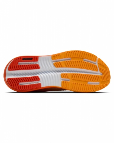Scarpe Running Brooks Ghost Max 4 Uomo  White Orange Red - Brooks Ghost Max 4 Men's Running Shoes White Orange Red - Chaussures de course Brooks Ghost Max 4 pour homme, blanc, orange et rouge - Brooks Ghost Max 4 Herren-Laufschuhe Weiß Orange Rot