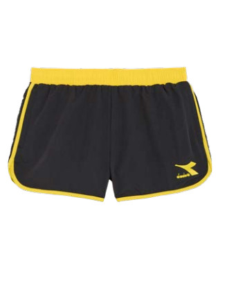 Costume da Bagno pantaloncini UOMO Diadora beach short core Nero Giallo - Picture 5 of 9