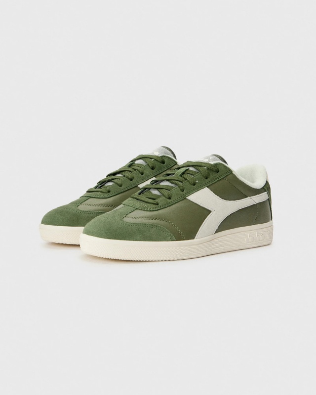 Scarpe sportive sneakers Diadora KICK SL uomo Verde Cipresso - Diadora KICK SL Men\'s Sports Shoes Sneakers Green Cypress - Chaussures de sport Diadora KICK SL pour homme, baskets vertes cyprès - Diadora KICK SL Herren Sportschuhe Sneakers Grün Zypresse