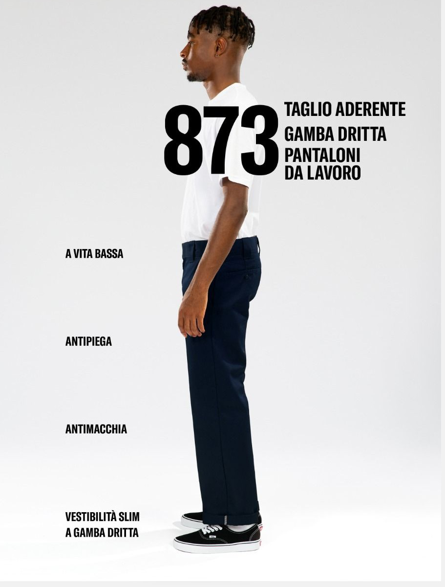 Casual pants HERREN Dickies Dunkelblau 873 WORK PANT Lifestyle - Picture 12 of 17
