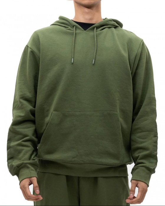 Felpa Cappuccio Hoodie UOMO Kappa Banda 222 Verde Parsley 10 Lirt