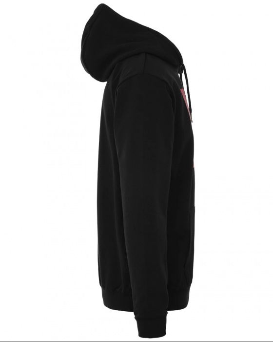 Felpa Cappuccio Pullover kappa LOGO EVAN Cotone garzato Uomo Nero - Sweatshirt Hoodie Pullover kappa LOGO EVAN Brushed cotton Man Black - Sweat Capuche Pullover kappa LOGO EVAN Coton gratté Homme Noir - Sweatshirt Hoodie Pullover kappa LOGO EVAN Gebürstete Baumwolle Herren Schwarz