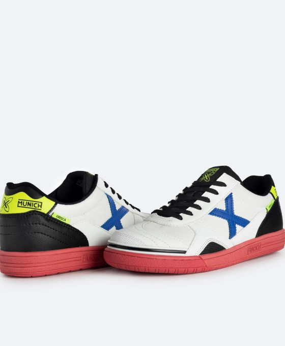 Scarpe calcetto futsal indoor sala Sneakers UOMO Munich 309 Bianco