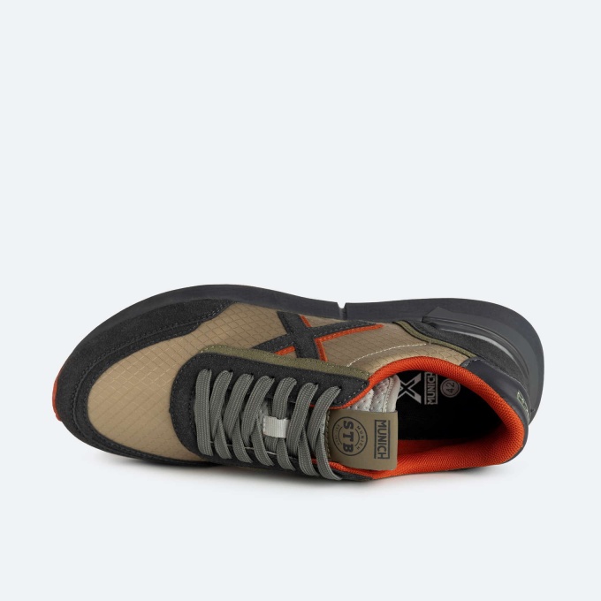 Scarpe Sneakers UOMO Munich VERSUS 67 Marrone Beige Lifestyle eBay