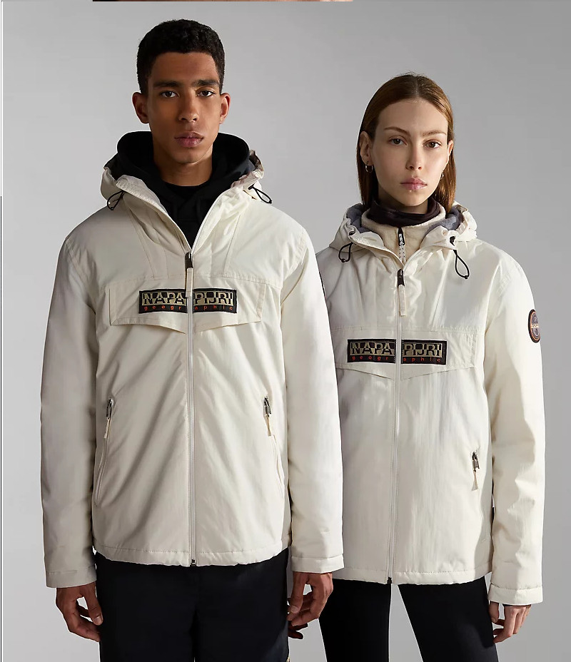 Men s Napapijri Rainforest Open Winter White Padded Kuwait Ubuy