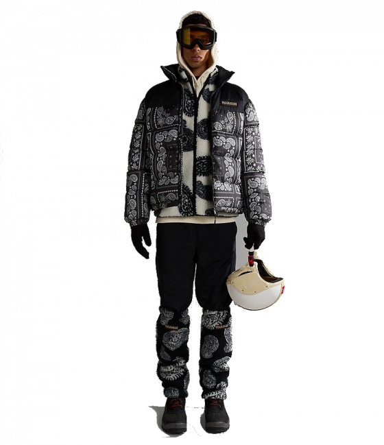 Bomber Piumino Giacca imbottita Napapijri A-HOLIDAY FW23 BLACK AOP F5P Unisex - Bomber Down Jacket Padded Jacket Napapijri A-HOLIDAY FW23 BLACK AOP F5P Unisex - Veste Bomber Doudoune Veste Rembourrée Napapijri A-HOLIDAY FW23 BLACK AOP F5P Unisexe - Bomber Daunenjacke Wattierte Jacke Napapijri A-HOLIDAY FW23 SCHWARZ AOP F5P Unisex