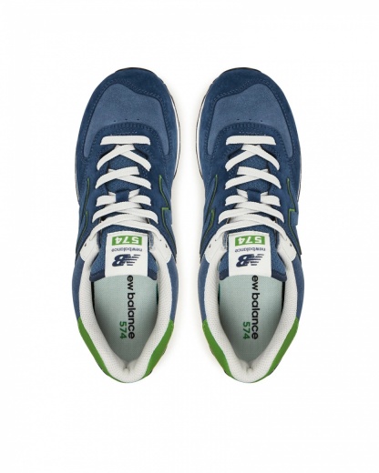 Scarpe sportive sneakers new balance 574 QBL Suede Tessuto Blue Verde - Sports Shoes Sneakers New Balance 574 QBL Suede Textile Blue Green - Chaussures de sport Baskets New Balance 574 QBL Suede Textile Bleu Vert - Sportschuhe Sneakers New Balance 574 QBL Wildleder Textil Blau Grün
