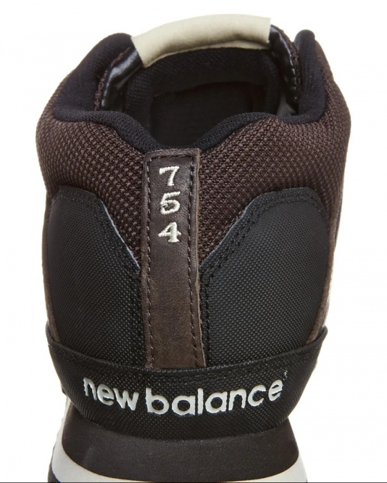 Scarponcini Scarpe Ginnastica Sneakers Originale New Balance 754 Pelle Unisex  Marrone - New Balance 754 Leather Unisex Brown Original Sneakers Shoes - Baskets New Balance 754 en cuir unisexe marron originales - New Balance 754 Leder Unisex Braun Original Sneakers Schuhe